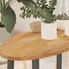 vidaXL Stolová doska svetlohnedá 80x40x2 cm dubový masív Náhľad obrázku produktu 2