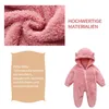 Baby Overall Winter Flanell Kapuze Jumpsuit, Farbe: Beige, Produktbild-Vorschau 6