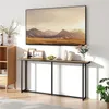 Yaheetech Schmaler Konsolentisch 160 x 20 x 81 cm Langer Produktbild-Vorschau 2