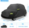 Wasserdichte Autoabdeckung Outdoor Vollgarage für Fiat 500 Produktbild-Vorschau 7