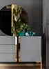 Blau Grau Schlafzimmer Set Bett Kommode Spiegel Produktbild-Vorschau 4
