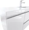 Furni Badunterschrank 120 cm Weiß Hochglanz lackiert – Produktbild-Vorschau 3