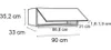 Optifit Klapphängeschrank Bengt932 BxTxH 90 x 34,9 x 35,2 Produktbild-Vorschau 5