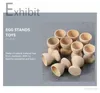 24 Stück Eierbecher aus Holz, Eierbecher, Ostereierbecher, Produktbild-Vorschau 4