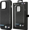 BMW Handyhülle iPhone 13 Schwarz Echtes Leder Carbon-Optik Produktbild-Vorschau 9