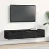 Nástenná skrinka Čierny dub 102 x 30 x 20 cm Kompozitné Náhľad obrázku produktu 3