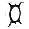 Gambe del tavolo da pranzo 2 pz. Telaio a O in ghisa Anteprima dell’immagine prodotto 7