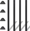 VidaXL 242150, Tischbeine, Eisen, Schwarz, Rund, 6 cm, 1100 Produktbild-Vorschau 8