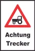 Achtung Trecker Schild A4 (210x297mm) Produktbild-Vorschau 1