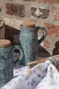 Clayre & Eef olej a ocet sada 2 ks 8x6x14 cm zelená Náhled obrázku produktu 3