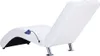 vidaXL Massage-Chaiselongue mit Kissen Weiß Kunstleder Produktbild-Vorschau 5