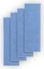 Four blue microfiber mop pads are arranged in a staggered formation against a white background. Produktbild-Vorschau