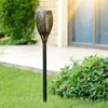 Lampe solaire de jardin Torche Feu Effet de flamme martelé Voir les images du produit 4