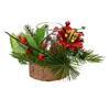 Weihnachtsgesteck Classic mit Teelichthalter rot & grün Produktbild-Vorschau 2
