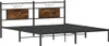 Bettgestell ohne Matratze Räuchereiche 160x200 cm Produktbild-Vorschau 4