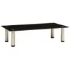 vidaXL TV-Tisch 60x35x17 cm Schwarz Hartglas Produktbild-Vorschau 10