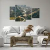 Bild auf Leinwand - Leinwandbild - 4 Teile - Berge Weg Wald Produktbild-Vorschau 6