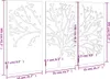 vidaXL 3-tlg. Garten-Wanddeko 105x55 cm Cortenstahl Produktbild-Vorschau 7