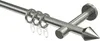 Interdeco Gardinenstange / Vorhangstange Edelstahl-Optik, Produktbild-Vorschau 1
