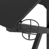 Gaming-Schreibtisch mit K-Gestell Schwarz 90x60x75 cm Produktbild-Vorschau 7