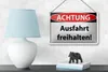 Blechschild Hinweis 18x12cm Achtung Ausfahrt freihalten Produktbild-Vorschau 5