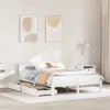 vidaXL Massivholzbett mit Schubladen Weiß 140x200 cm Kiefer Produktbild-Vorschau 2