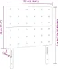 The Living Store LED Kopfteil Hellgrau 100x5x118/128 cm Produktbild-Vorschau 6
