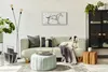 Wohnzimmer-Bild Leinwand Uhr Geräuschlos 60x30 Zeichnung Produktbild-Vorschau 4