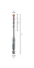 Alpen 0025200600100 Roof tile drill bit 6 mm Total length Produktbild-Vorschau 1