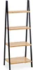 Regál BAMBOO GLOW, 40 x 30 x 109 cm, černý Náhled obrázku produktu 1