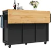 Sweiko Ilot de cuisine Armoire buffet 120 x 73 (45) x 92 cm Voir les images du produit 11