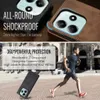 Collage showing a phone case and a person running. Produktbild-Vorschau