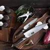 HOSHANHO Set di 8 coltelli da cucina con ceppo in legno e Anteprima dell’immagine prodotto 7