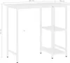 vidaXL Počítačový stôl biely 80x40x72 cm MDF a kov Náhľad obrázku produktu 7