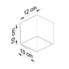 Wandleuchte QUAD 1 weiß 1xG9 8W Aluminium 10x12x10cm Sollux Produktbild-Vorschau 6