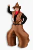 Cowboy-Kostüm Aufblasbares Kostüm Cowboy Hose Karneval Produktbild-Vorschau 1