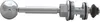 A chrome-plated plumbing part with a spherical handle on a white background. Produktbild-Vorschau