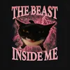 The beast within me is unstoppable černá kočka růžový blesk Náhled obrázku produktu 3