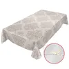 Tischdecke Wachstuch Ornamente Beige Robust Wasserabweisend Produktbild-Vorschau 2