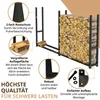 Kaminholzregal außen Metall 223 x 25 x 115 cm Stapelhilfe Produktbild-Vorschau 7