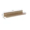 A diagram showing the dimensions of a shelf. Produktbild-Vorschau