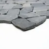 Mosaik Fliese Marmor Naturstein grau anthrazit - schwarz Produktbild-Vorschau 2