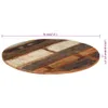 vidaXL Tischplatte Rund 70 cm 15-16 mm Altholz Massiv -  Produktbild-Vorschau 8