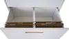 An open white filing cabinet drawer with hanging files inside. Produktbild-Vorschau