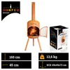BonFeu BonBono Rust - Palenisko Ogrodowe - 45x45x165 cm Podgląd zdjęcia produktu 2