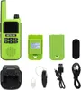 A collection of walkie-talkie accessories and components laid out on a white background. Voir les images du produit