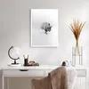 Poster - Poster ohne Rahmen - Wisent Schwarzweiß Licht - Produktbild-Vorschau 5