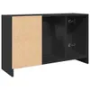 vidaXL Waschbeckenunterschrank Schwarz 90x29x55 cm Produktbild-Vorschau 7