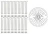 37 Stück Speichen 265mm Spokes silber NIROSTA 2mm inkl. Produktbild-Vorschau 3