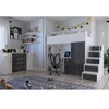 Marlux-Meble Hochbett JSM-4 90x200 mit Kleiderschrank Produktbild-Vorschau 2